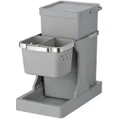EKO - Deco Einbau Abfallsammler 20+4 Liter - Plastic Stainless steel - Grau