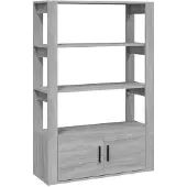 vidaXL Sideboard Grau Sonoma 80x30x119,5 cm Holzwerkstoff