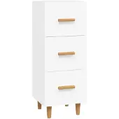 vidaXL Sideboard Weiß 34,5x34x90 cm Holzwerkstoff