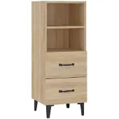 vidaXL Sideboard Sonoma-Eiche 34,5x34x90 cm Holzwerkstoff