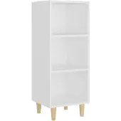vidaXL Sideboard Weiß 34,5x32,5x90 cm Holzwerkstoff