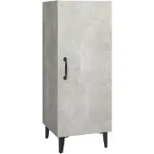 vidaXL Sideboard Betongrau 34,5x34x90 cm Holzwerkstoff