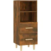 vidaXL Sideboard Räuchereiche 34,5x34x90 cm Holzwerkstoff