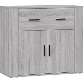 vidaXL Sideboard Grau Sonoma 80x33x70 cm Holzwerkstoff