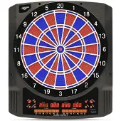 Carromco Elektronik Dartboard CLASSIC MASTER II 2-Loch Abstand Adapter Profi Dartscheibe 36 Spielen 585 Variationen 8 Spieler Elektrisch Softdarts