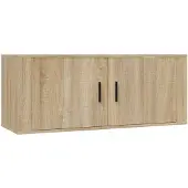 vidaXL TV-Wandschrank Sonoma-Eiche 100x34,5x40 cm