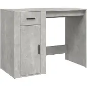 vidaXL Schreibtisch Betongrau 100x49x75 cm Holzwerkstoff