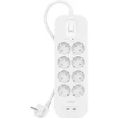 Belkin Steckdosenl./Überspannung 8-fach, 2xUSB-C 900J. SRB004vf2M