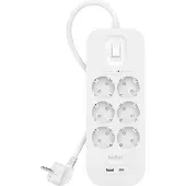 Belkin 650 J Überspannungsschutz 6 Steckdosen Mehrfachsteckdose 18w