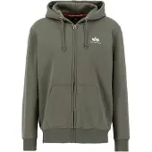 Alpha industries Kapuzensweatjacke "Basic Zip Hoody SL" Baumwollmischung, regular fit