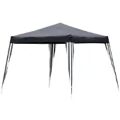 Handson Lifetime Garten Partyzelt 3 x 3 meter Faltbar - Gartenzelt Pavillon für Sonnenschutz - Weiß/Grau