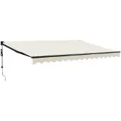 vidaXL Elektrische Markise mit Kurbel Creme 4x3 m