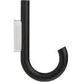 Gejst Hook Kleiderhaken Schwarz Eiche/Chrom - , Holz, Metall