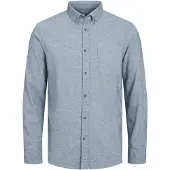 Jack & Jones Classic Melange Langarmhemd
