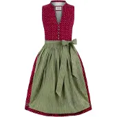 Stockerpoint Dirndl "Bella" in Bordeaux/ Khaki - 38