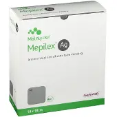 Mepilex Ag Schaumverband 10x10 cm steril 10 St Verband
