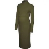 Mamalicious Suniva June Maternity Langarm-midikleid