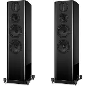 Wharfedale AURA 4 - Standlautsprecher, schwarz-hochglanz