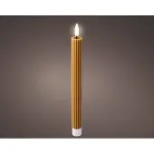 Lumineo LED-Stabkerzen aus Echtwachs, mit 6h Timer, 24,5 cm, 2 Stück
