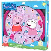 Kids Licensing Wanduhr dunkelrosa 25 cm – Peppa Pig