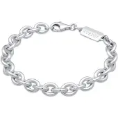 KUZZOI Armband Herren Rundanker Massiv 925 Silber Kuzzoi Silber