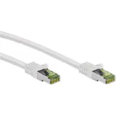 Goobay RJ45-Patchkabel mit CAT 8.1-S/FTP-Rohkabel, weiß