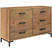 vidaXL Sideboard Braun 110x35x70 cm Massivholz Kiefer