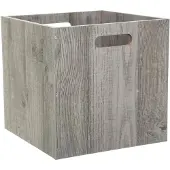 5 Five Heller Schrankkorb aus Holz groß Five - Grau