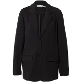 Fransa Blusenblazer "Damen Blazer FRLANO", Damen, Gr. XS, schwarz, Obermaterial: 66% Viskose CV. 30% Polyamid PA. 4% Elasthan EL., Blazer Blusenblazer