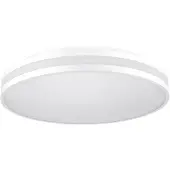 Ledino LED Deckenleuchte, Notlichtfunktion, Glas, Weiß, D 30 cm