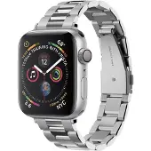 Spigen Modern Fit Steel Watch Armband Silber für die Apple Watch Series - 38/40/41 mm - Silber