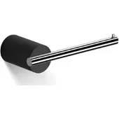 DECOR WALTHER Toilettenpapierhalter Stone Mattschwarz Chrom
