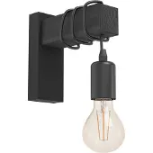 Eglo Landwandlampe Townshend Schwarzes Holz