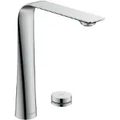Duravit DU D.1 2-Loch Elektronikarmatur XL mit Einbaunetzteil, Chrom