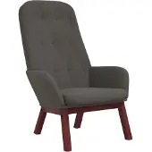 vidaXL Relaxsessel Dunkelgrau Samt