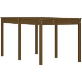 vidaXL Gartentisch Honigbraun 159,5x82,5x76 cm Massivholz Kiefer