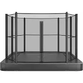Akrobat Flat to the ground Trampolin Rechteck Primus Plus Anthrazit 520 x 305 cm
