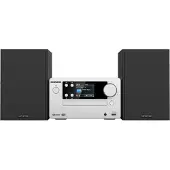 Kenwood Electronics M-725DAB-S, Heim-Audio-Mikrosystem, Schwarz, Silber, 50 W, 2-Wege, 75 dB, 10%