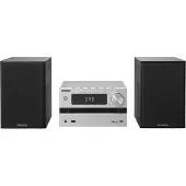 Kenwood M-720DAB, Heim-Audio-Mikrosystem, Schwarz, Silber, 25 W, 30 - 20000 Hz, DAB, DAB+, FM, 87,5 - 108 MHz