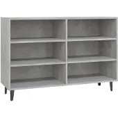 vidaXL Sideboard Betongrau 103,5x35x70 cm Holzwerkstoff