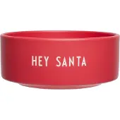 Design Letters - Snack Schale, Hey Santa / faded rose
