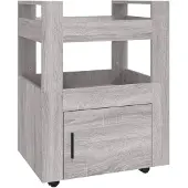 vidaXL Küchenwagen Grau Sonoma 60x45x80 cm Holzwerkstoff