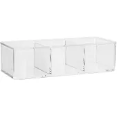 5 Five Durchsichtige Boxen mit Deckel groß Five - Selena - Transparent - Sortierboxen | Stapelbar | Bereit f\u00fcr den Einsatz