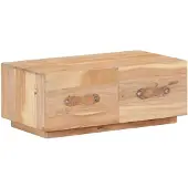 vidaXL Couchtisch 90 x 50 x 35 cm Recyceltes Massivholz