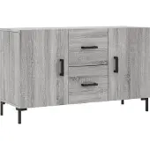 vidaXL Sideboard Grau Sonoma 100x36x60 cm Holzwerkstoff