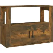 vidaXL Sideboard Räuchereiche 80x30x60 cm Holzwerkstoff