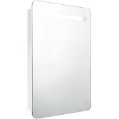 vidaXL LED-Spiegelschrank fürs Bad Glänzend Weiß 60x11x80 cm