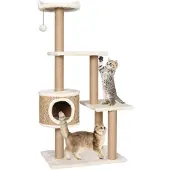 vidaXL Katzen-Kratzbaum 123 cm Seegras
