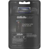 Gillette GilletteLabs, Männer, , GilletteLabs, Blau, Silber, Edelstahl, 8 Stück(e)