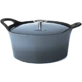 Cuisinox Volcan Gusseisen Kasserolle 29 cm Denim Blau